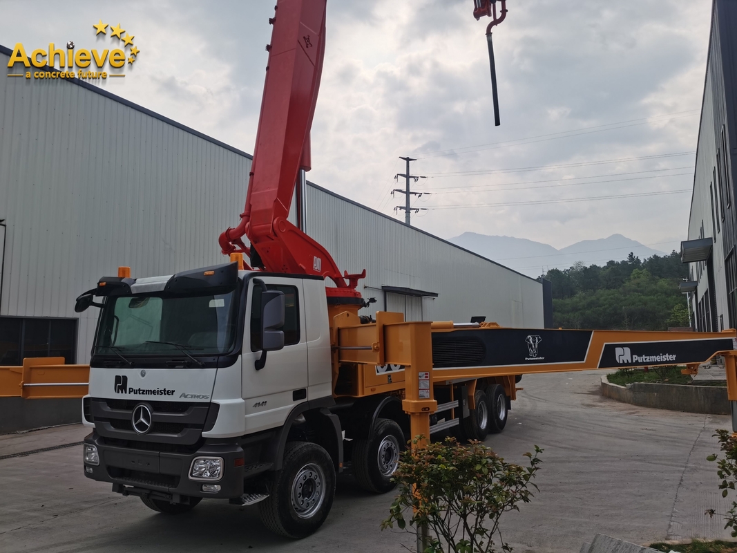 bedrijfsputzmeister M56-5RZ 2023new van concrete pompvrachtwagens hoge prestatiesmachine vrachtwagen-opgezette concrete pomp